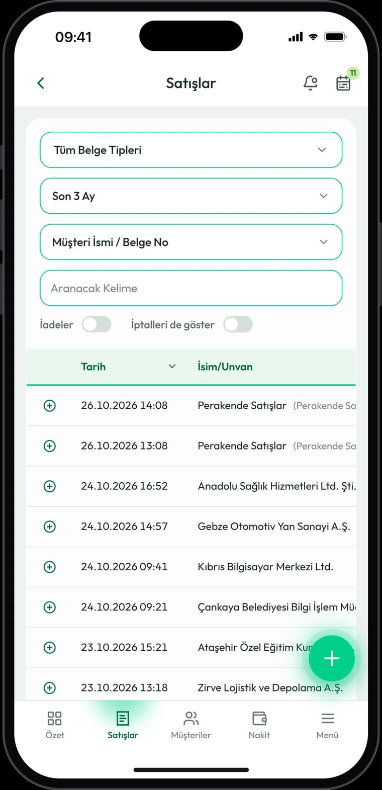NakitKasa e-Ticaret telefon görünümü